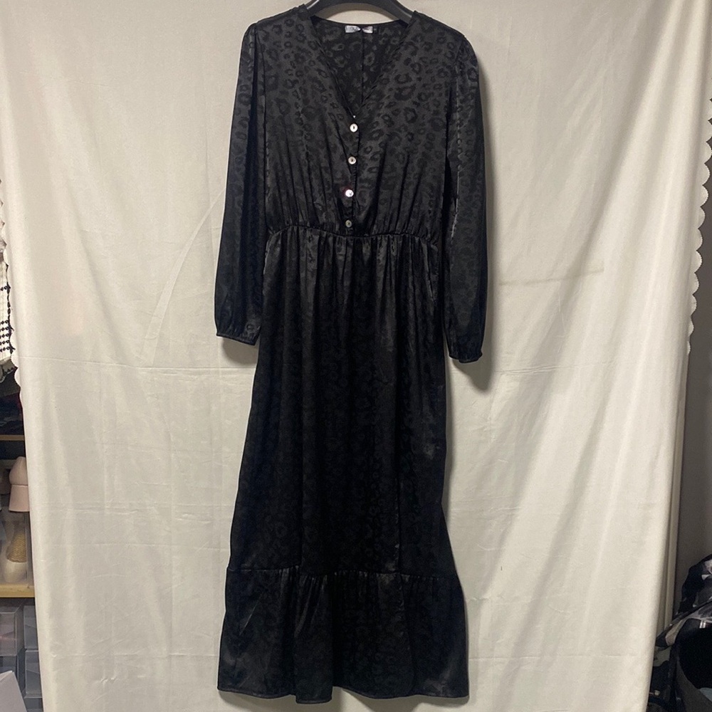 Talia Benson Italian Made Printed Maxi Dress Size Small
